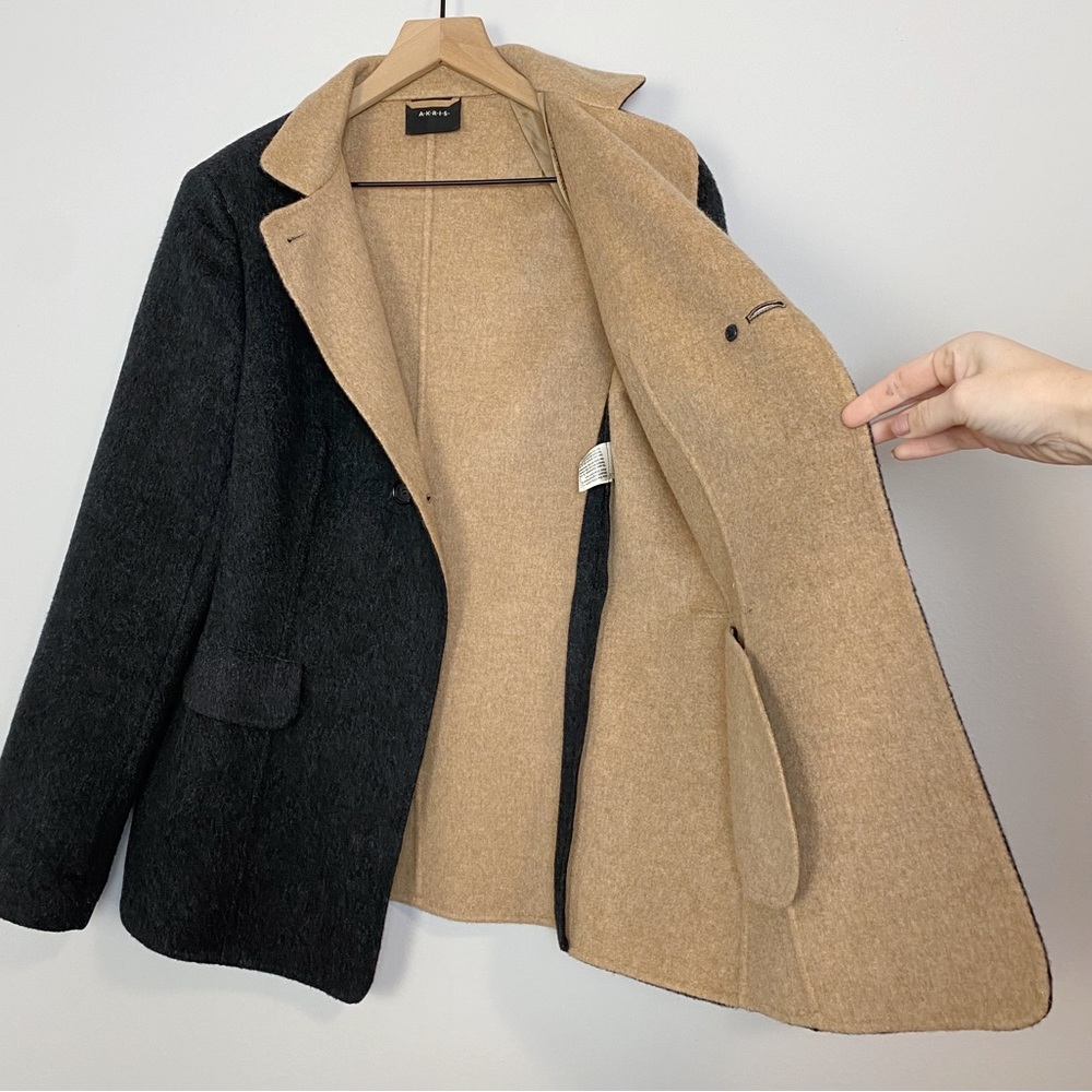 SOLD Akris Punto Cashmere Colorblock Jacket - Picture 10 of 15
